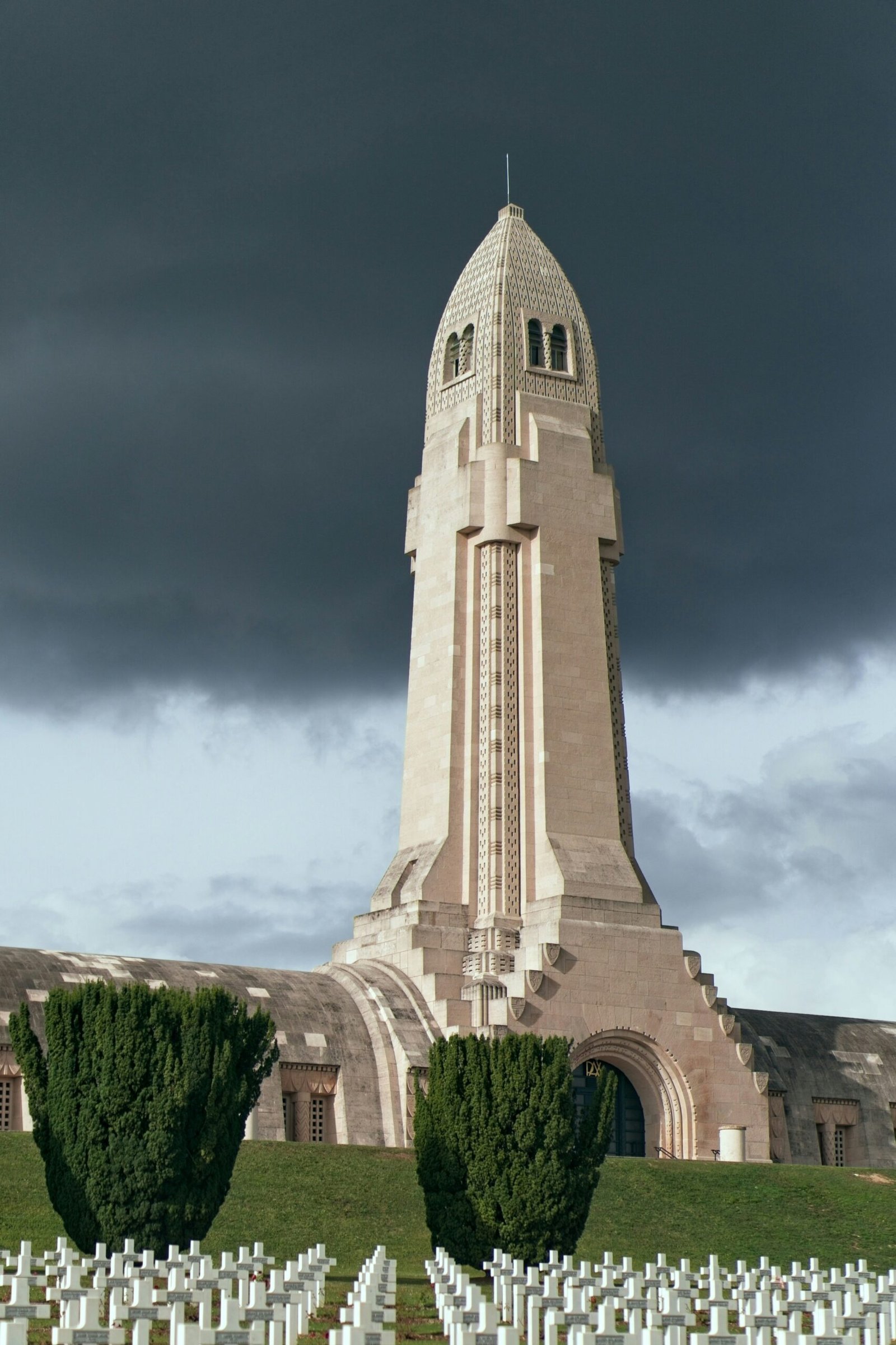 a tall tower with a clock on top of it